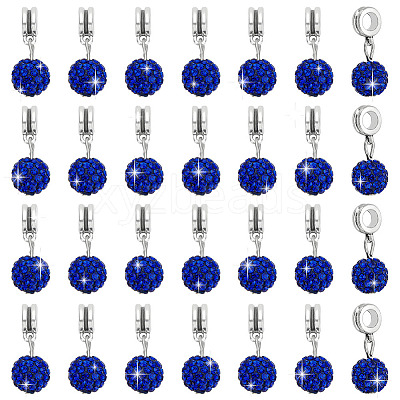 30Pcs Large Hole Alloy European Dangle Charms PALLOY-PH0022-34-1