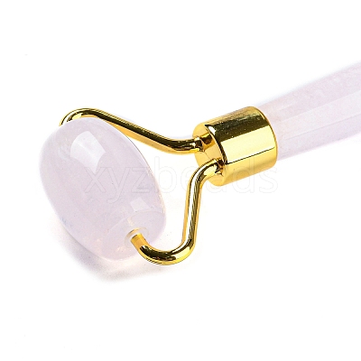 Cherry Quartz Glass Brass Face Massager MRMJ-G008-02G-1