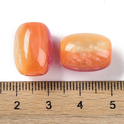 Triple Color Resin European Beads RESI-F055-13C-1