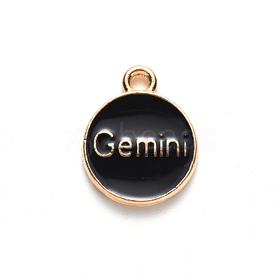 Alloy Enamel Pendants ENAM-S124-01A-08I-1