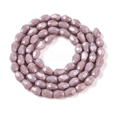 Opaque Solid Color Beads Strands EGLA-N013-P4mm-D09-1