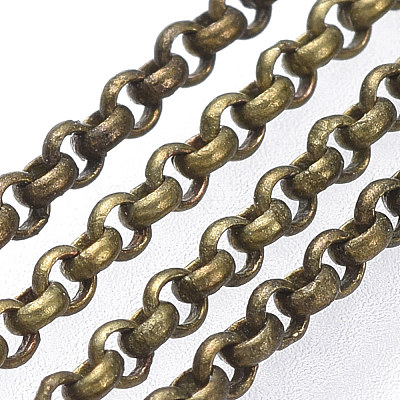 Brass Rolo Chains X-CHC-S008-002H-AB-1