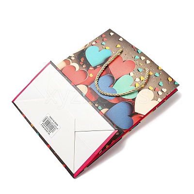 4 Colors Valentine's Day Love Paper Gift Bags CARB-D014-01J-1
