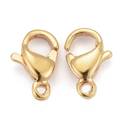 304 Stainless Steel Lobster Claw Clasps X-STAS-H352-01B-G-1