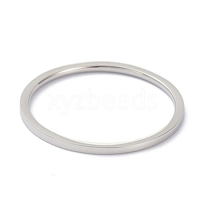 Non-Tarnish 1mm Polished Plain Dome Finger Ring for Girl Women RJEW-C012-02A-P-1