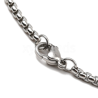 Non-Tarnish 201 Stainless Steel Pendant Necklaces NJEW-M212-01C-P-1