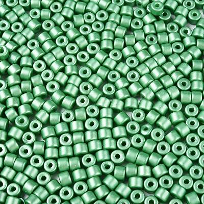 Baking Paint Pearlized Glass Seed Beads SEED-T008-03R-1
