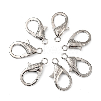 Zinc Alloy Lobster Claw Clasps X-PALLOY-D008-P-1