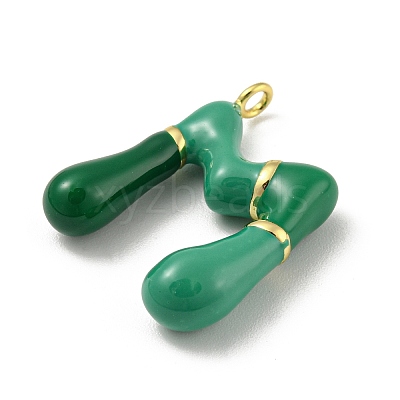 Brass Enamel Pendants KK-E093-03G-M-1