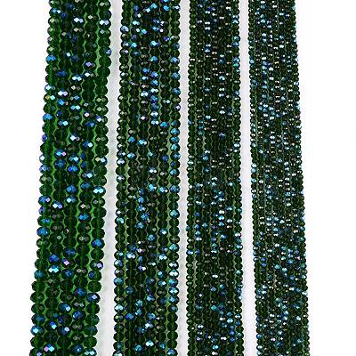 Electroplate Glass Beads Strands EGLA-A044-T3mm-L24-1
