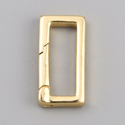 4Pcs Brass Spring Gate Rings FIND-BBC0005-03G-1