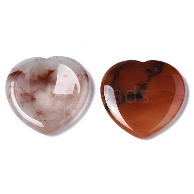 Natural Agate Thumb Worry Stone G-N0325-01-04-1