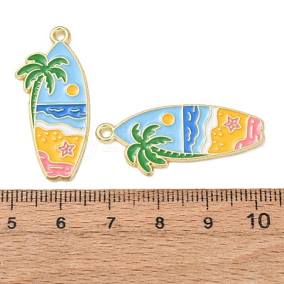 Ocean Alloy Enamel Pendants LS-ENAM-B041-01T-1