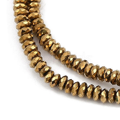 Electroplated Synthetic Non-magnetic Hematite Beads Strands G-H072-G01-01-1