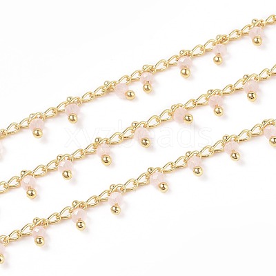 Handmade Glass Beaded Chains CHC-K008-B06-1