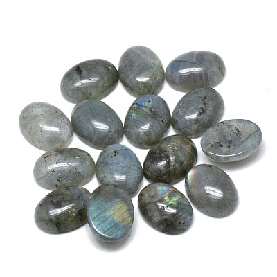 Natural Labradorite Cabochons G-T073-20-10x14-1