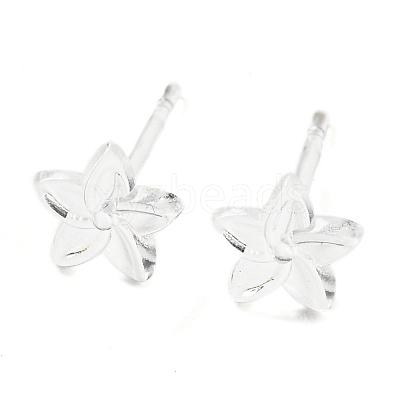 Resin Stud Earring Findings X1-FIND-H046-14-1