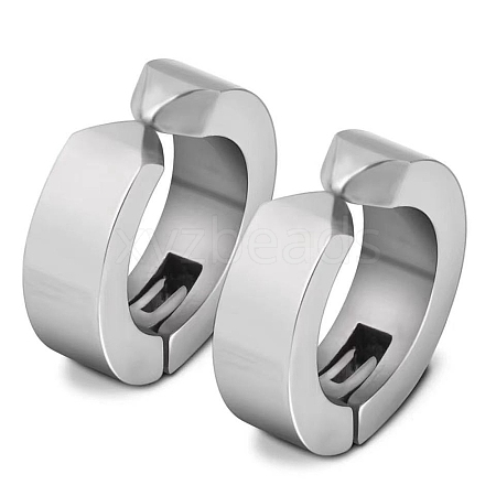 Titanium Steel Clip-on Earrings PW-WG73897-02-1