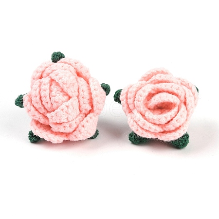 Cotton Knitting Artificial Flower DIY-P082-01F-1