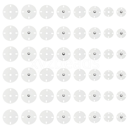 24 Pairs 4 Styles Zinc Alloy Snap Buttons FIND-FG0004-96P-1