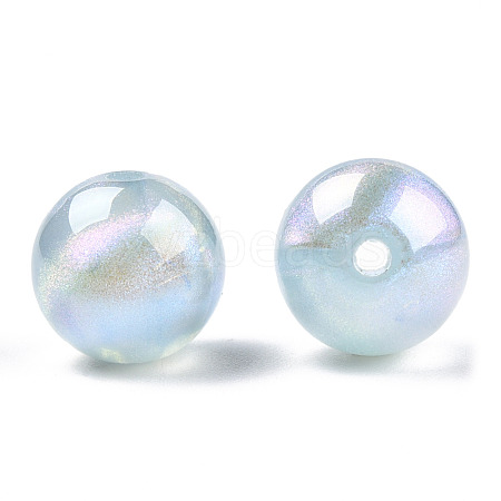 ABS Plastic Imitation Pearl Beads PACR-N013-01B-01-1