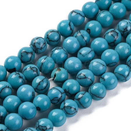 Synthetic Turquoise Beads Strands G-L605-G01-01A-1