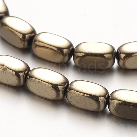 Electroplate Non-magnetic Synthetic Hematite Bead Strands G-F300-40A-06-1