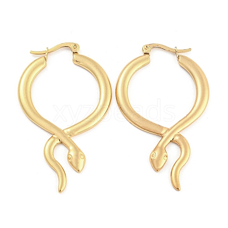 304 Stainless Steel Hoop Earring EJEW-Q789-08G-1