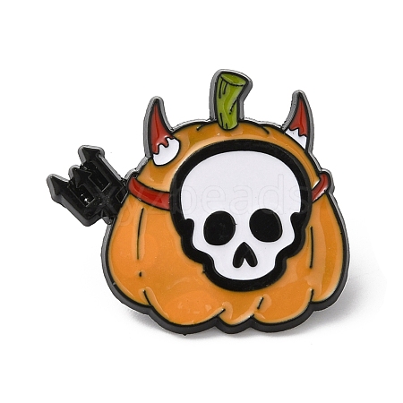 Halloween Alloy Enamel Brooch for Backpack Clothing JEWB-D015-03C-EB-1