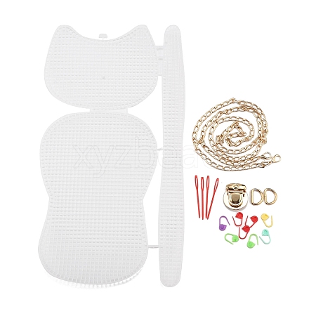 DIY Plastic Knitting Crochet Bag Making Kits DIY-H169-12A-1