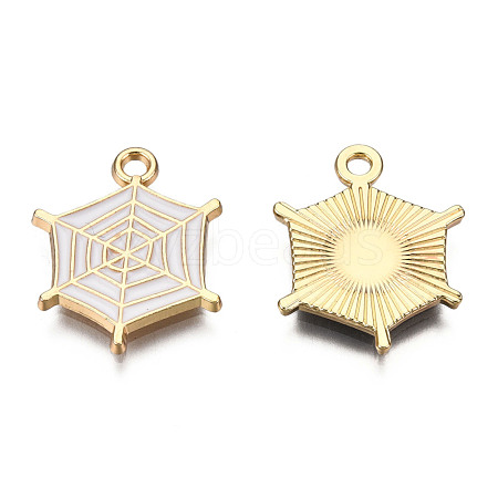 Light Gold Plated Alloy Pendants ENAM-T009-14B-1