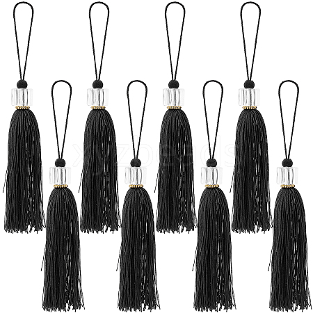 Gorgecraft 8Pcs Polyester Tassel Pendant Decorations AJEW-GF0004-66D-1