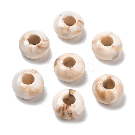 Two Tone Acrylic Beads OACR-S042-07B-1