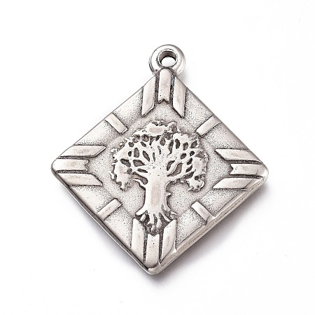 Non-Tarnish 201 Stainless Steel Pendants STAS-Z019-08P-1