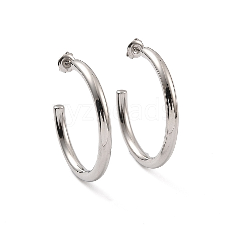 Non-Tarnish 304 Stainless Steel Stud Earrings for Women EJEW-G346-07A-P-1