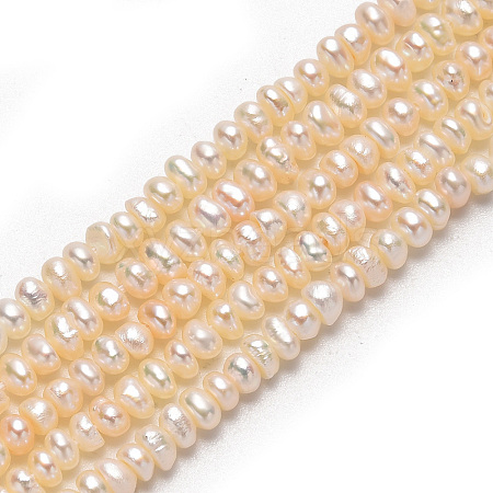 Grade AA Natural Cultured Freshwater Pearl Beads Strands PEAR-L003-B-03-01-1