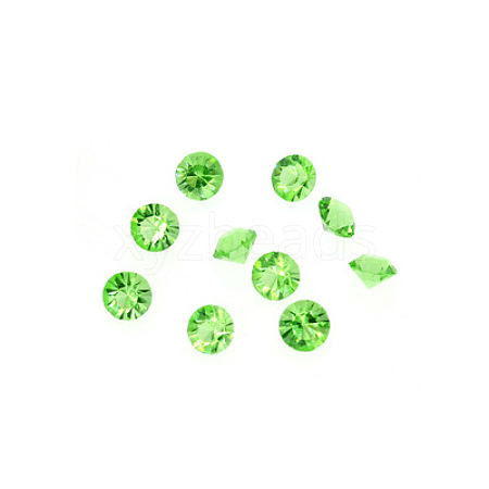 Glass Rhinestone Cabochons GLAA-TAC0005-5mm-08-1