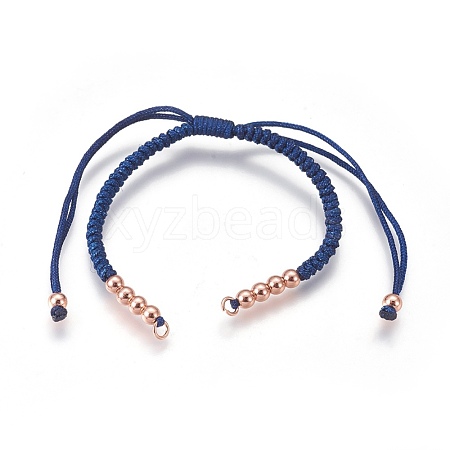 Nylon Cord Braided Bead Bracelets Making BJEW-F360-FRG04-1