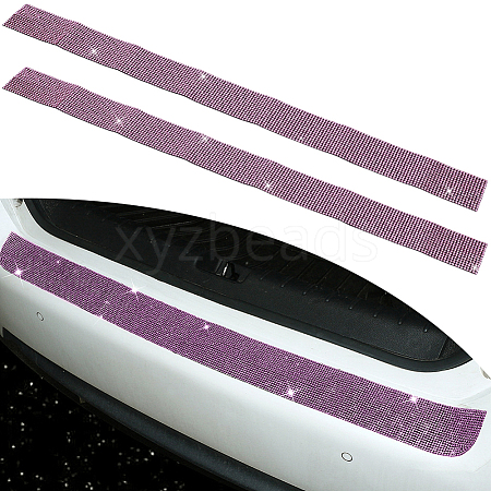 2Pcs Resin Rhinestone Glue Non-slip Car Door Stickers AJEW-GF0013-31A-1