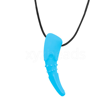 Animal Teeth Food Grade Eco-Friendly Silicone Pendants PW-WG873D4-05-1