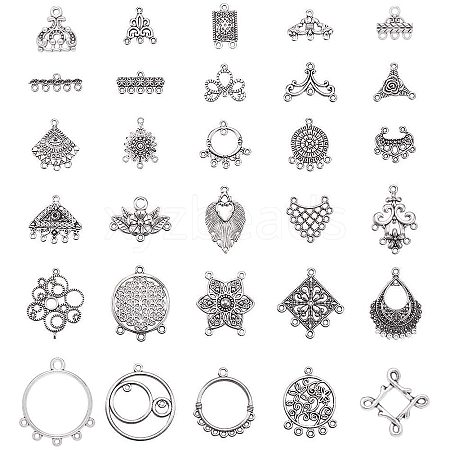 Tibetan Style Alloy Chandelier Component TIBE-PH0004-78AS-1