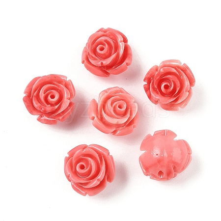 Synthetic Shell Dyed Beads SHEL-K007-15C-1