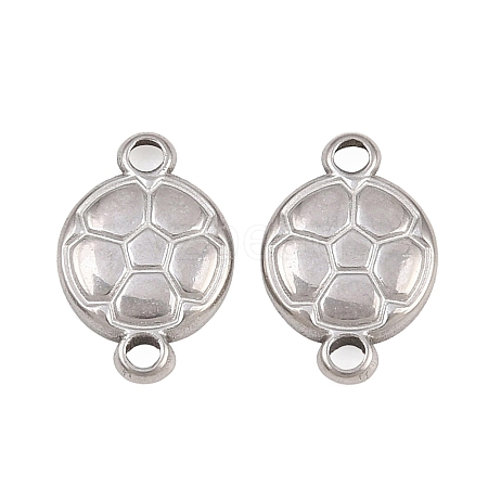 304 Stainless Steel Sports Ball Links Connector Charms STAS-Z203-10P-01-1