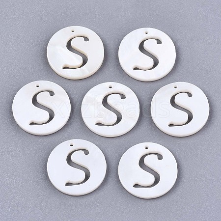 Natural Freshwater Shell Charms SHEL-S276-119S-1