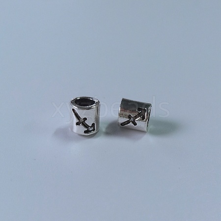 Tibetan Style Alloy European Beads FIND-WH0111-50G-1