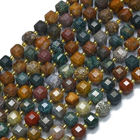 Natural Ocean Jasper Beads Strands G-K389-A21-01-1