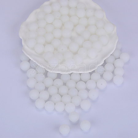 Round Silicone Focal Beads SI-JX0046A-31-1