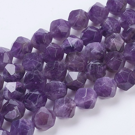 Natural Amethyst Beads Strands G-G100-10mm-1-1