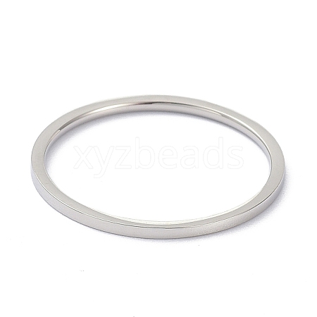 Non-Tarnish 1mm Polished Plain Dome Finger Ring for Girl Women RJEW-C012-02A-P-1