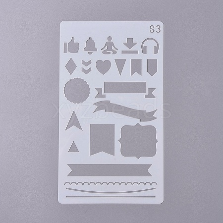 Plastic Drawing Stencil DIY-WH0155-22-1